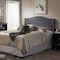 Baxton Studio Aubrey Modern Dark Grey Upholstered Queen Size Headboard 124-6856 - alternate 4